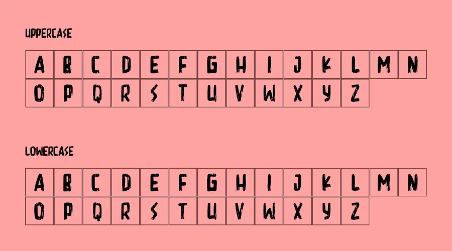 Hardcore Font Preview