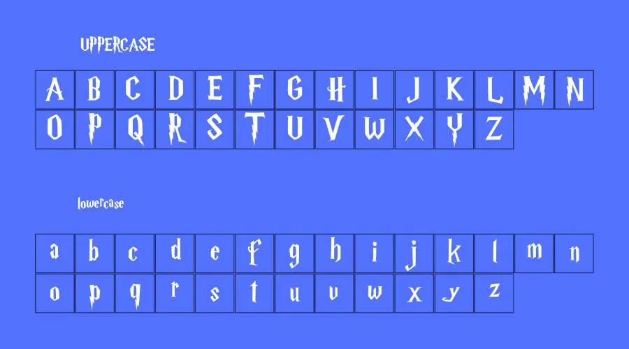 Harry Potter Font Preview