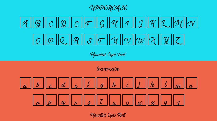Haunted Eyes Font Preview
