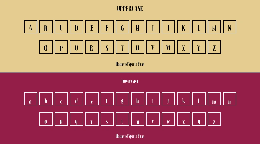 Haunted Spirit Font Preview