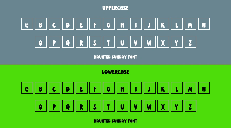 Haunted Sunday Font Preview