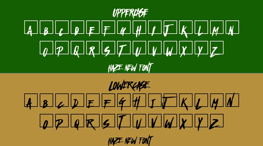 Haze New Font Preview