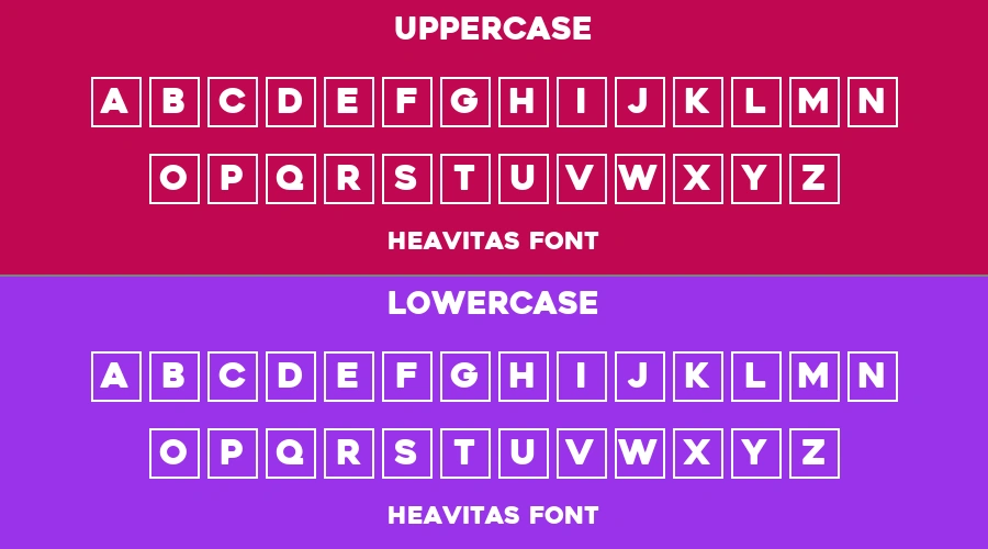 Heavitas Font Preview