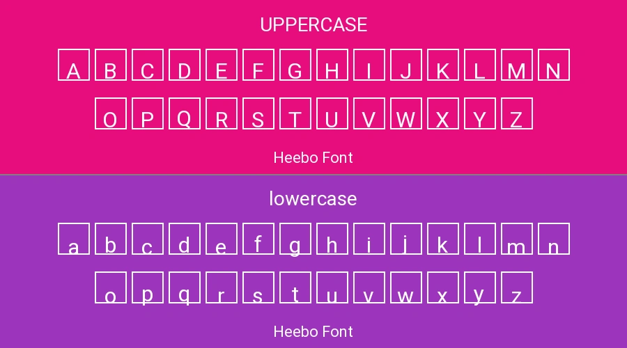 Heebo Font Preview