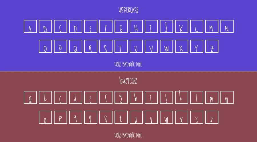 Hello Brownie Font Preview