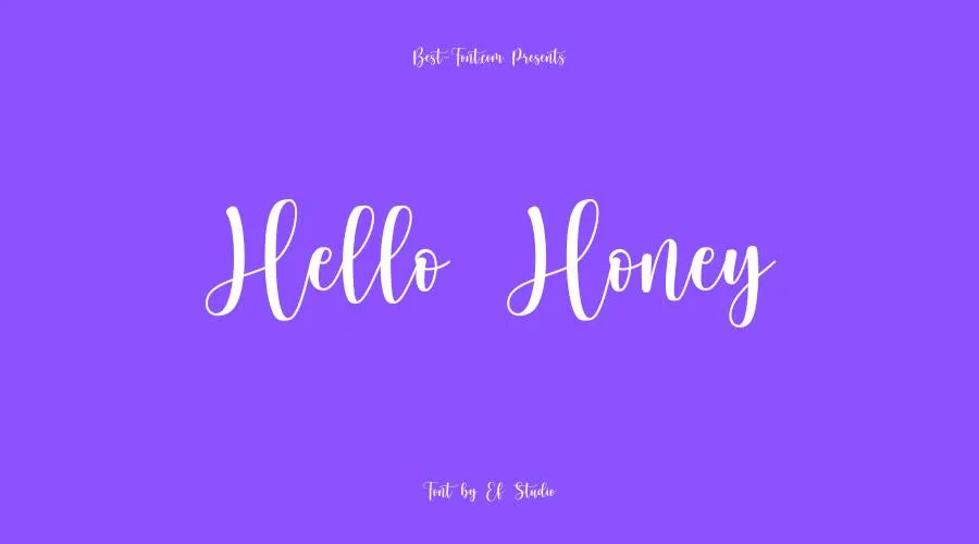Hello Honey Font