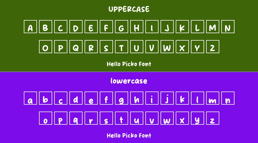 Hello Picko Font Preview
