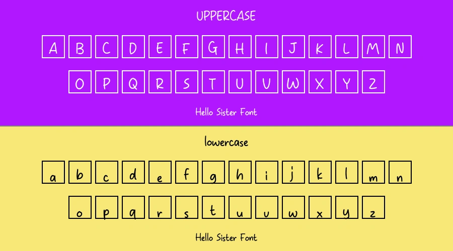 Hello Sister Font Preview