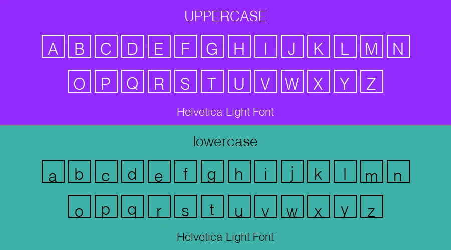 Helvetica Light Font Preview