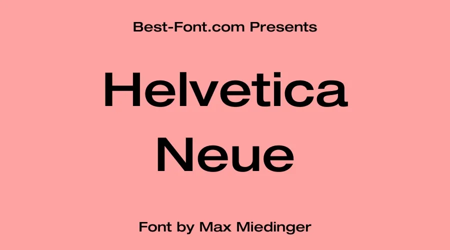 Helvetica Neue Font