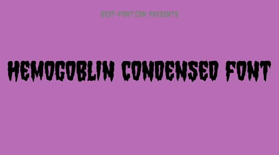 Hemogoblin Condensed Font