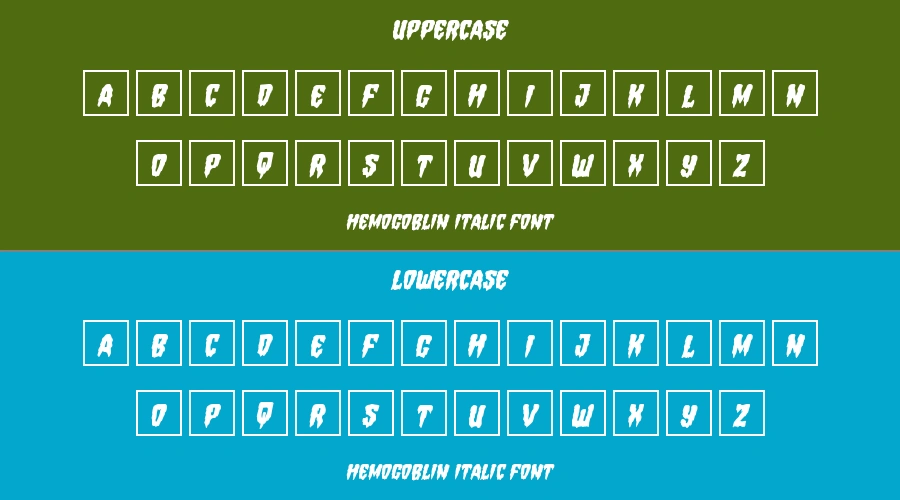 Hemogoblin Italic Font Preview