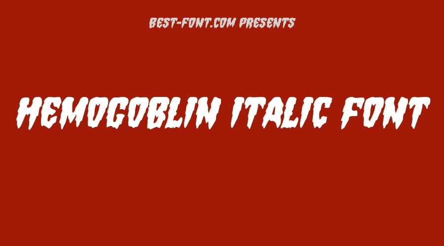 Hemogoblin Italic Font