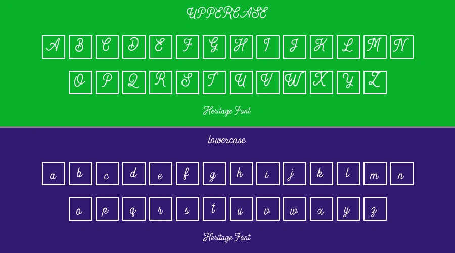 Heritage Font Preview