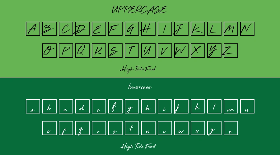 High Tide Font Preview