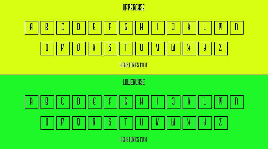 HIGHSTORIES Font Preview