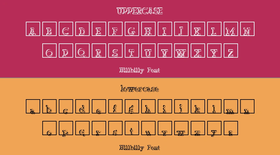 Hillbilly Font Preview