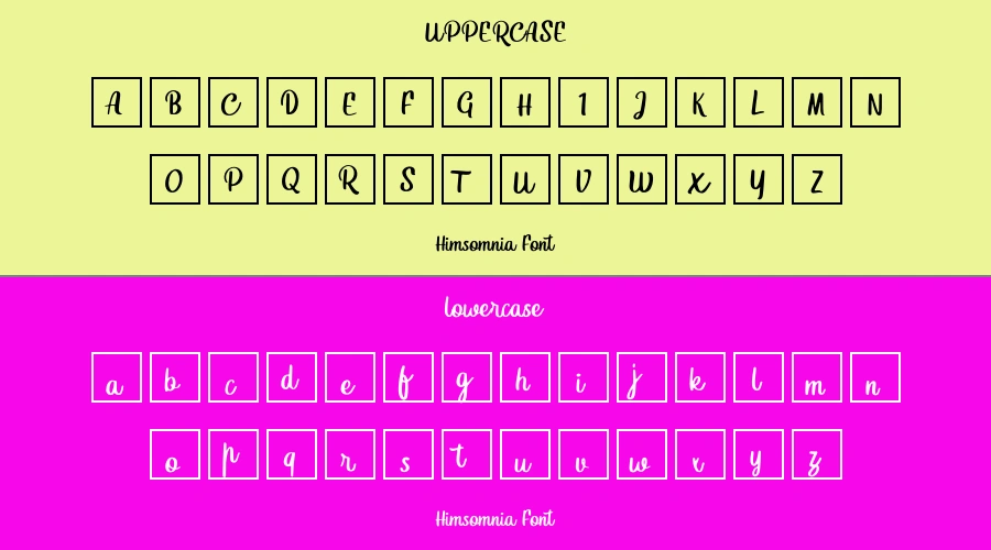 Himsomnia Font Preview
