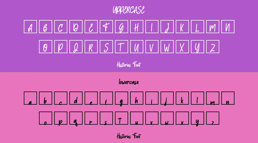 Hisstories Font Preview