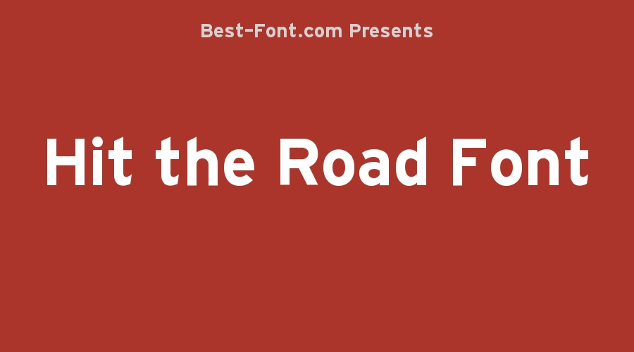 Hit the Road Font