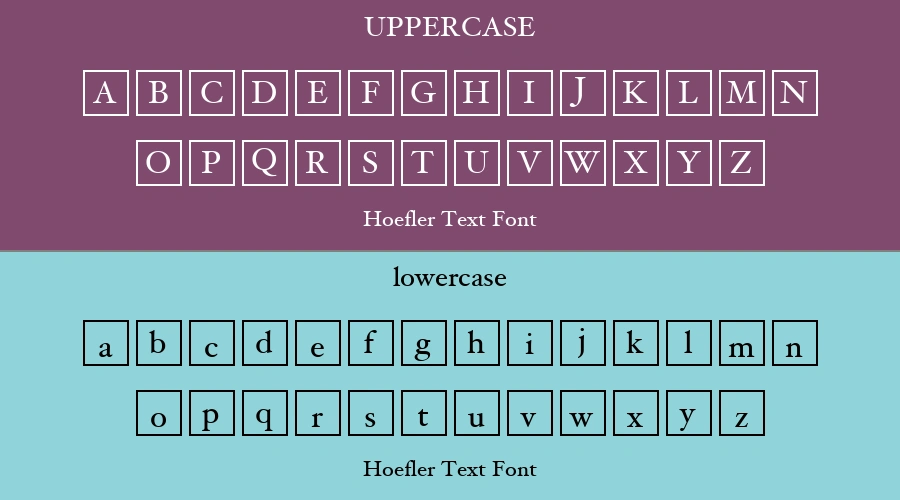 Hoefler Text Font Preview