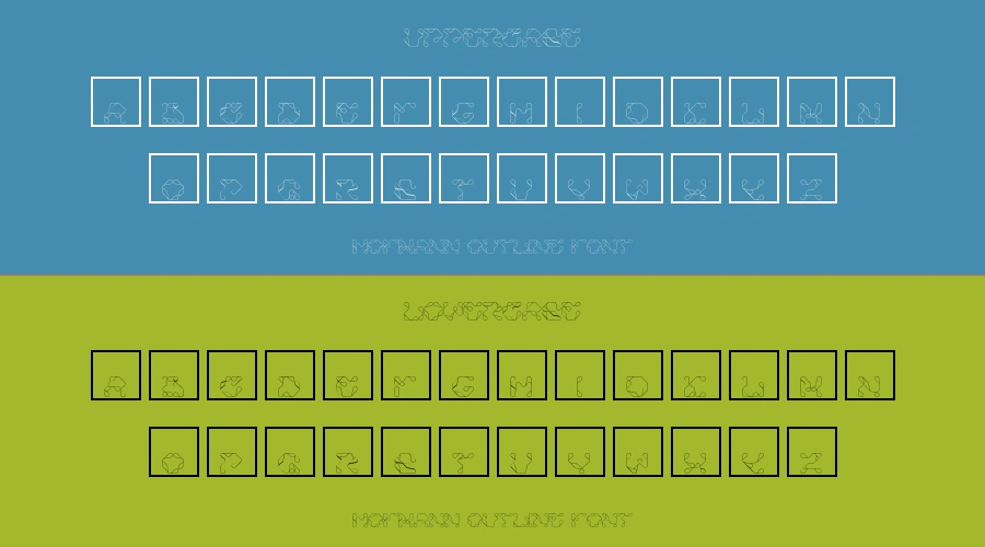 Hofmann Outline Font Preview