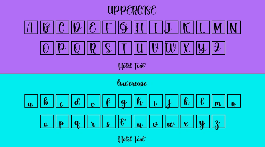 Hotel Font Preview