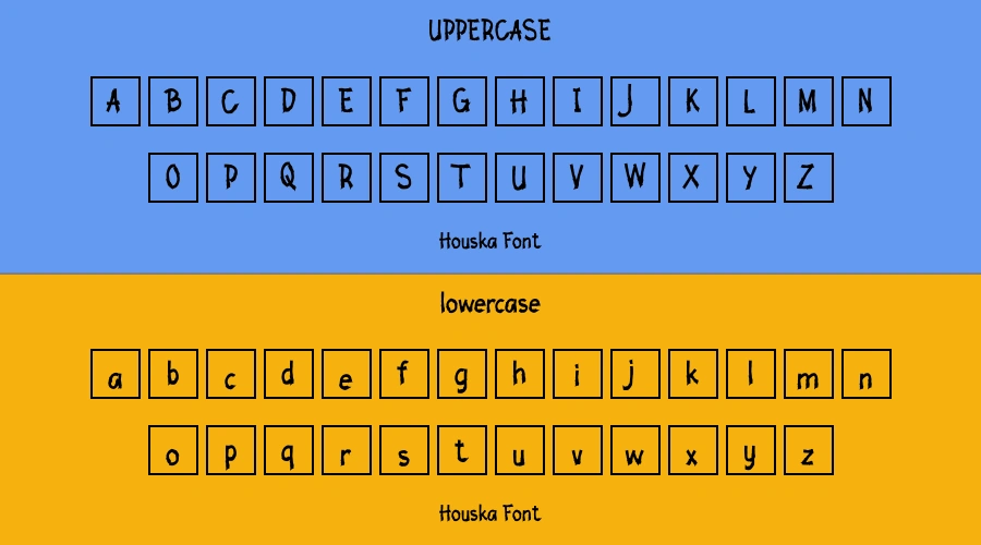 Houska Font Preview