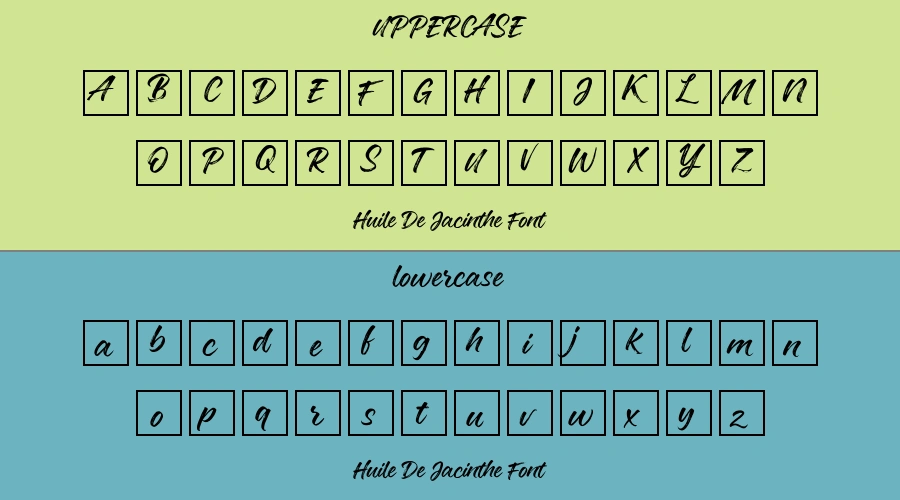 Huile De Jacinthe Font Preview