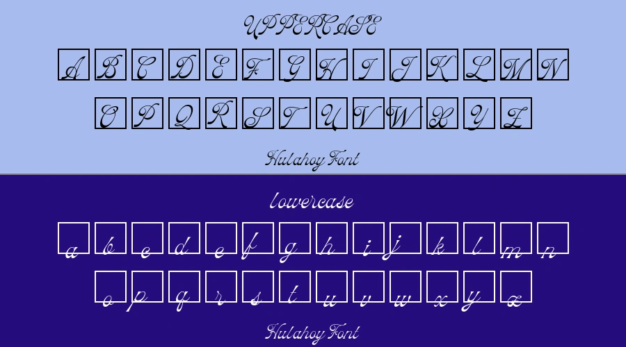 Hulahoy Font Preview