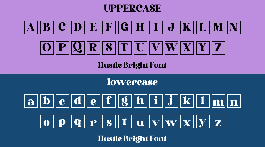 Hustle Bright Font Preview