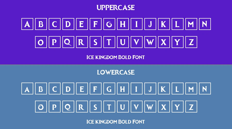 Ice kingdom Bold Font Preview