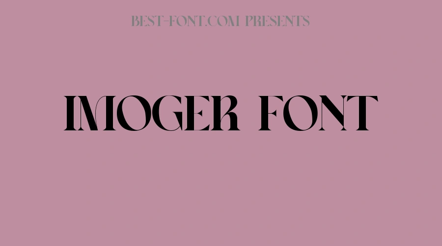 Imoger Font