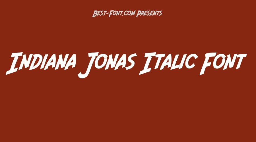 Indiana Jonas Italic Font