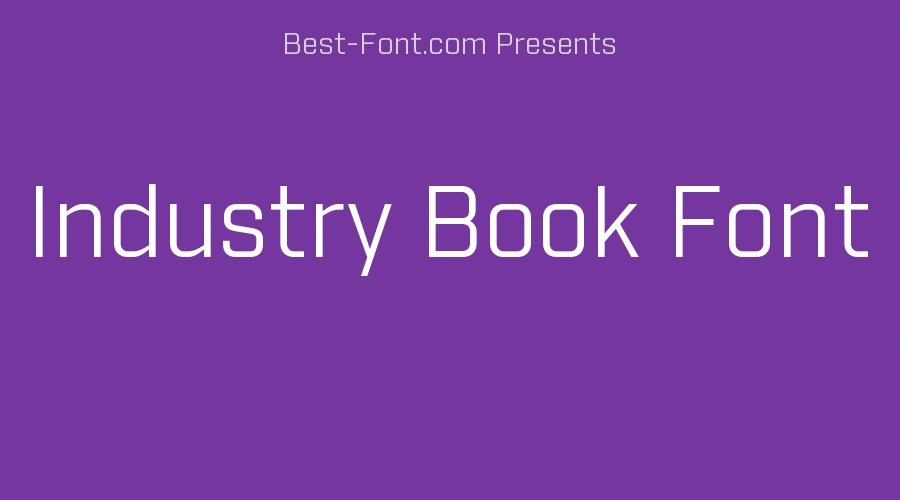 Industry Book Font