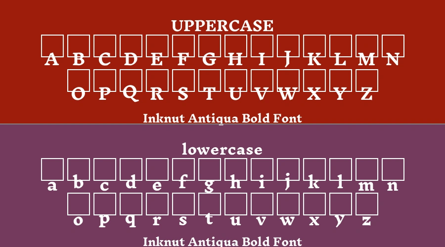 Inknut Antiqua Bold Font Preview