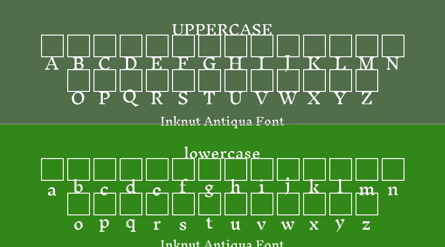 Inknut Antiqua Font Preview