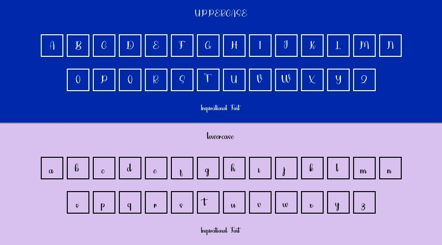 Inspirational Font Preview