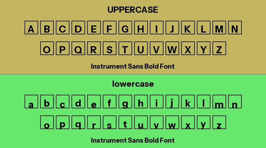 Instrument Sans Bold Font Preview