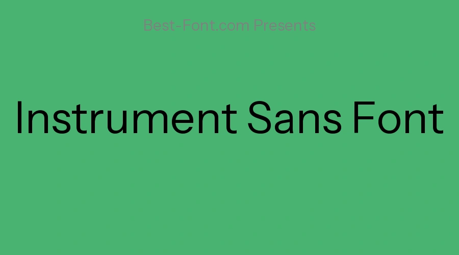 Instrument Sans Font