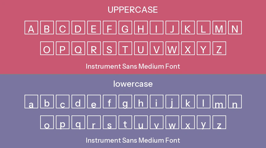 Instrument Sans Medium Font Preview