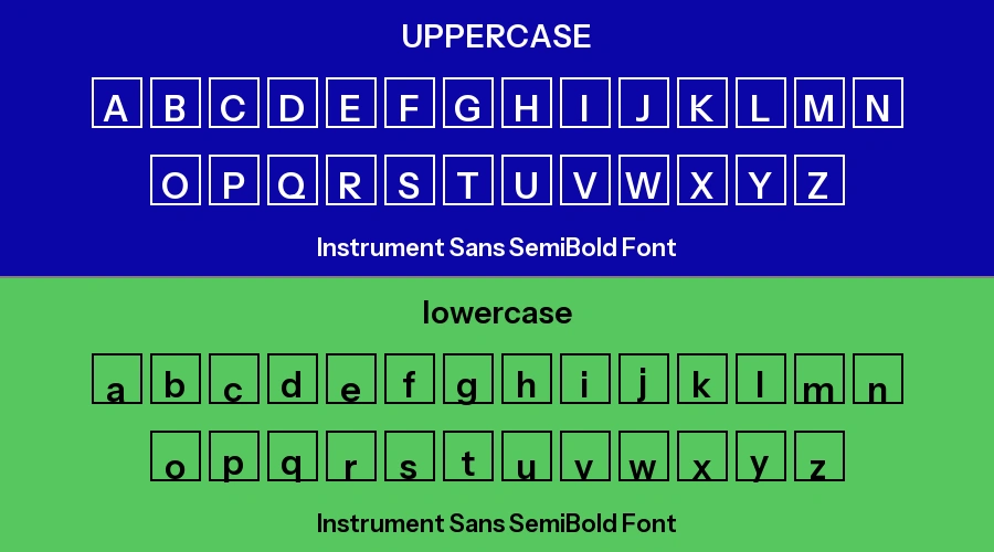 Instrument Sans SemiBold Font Preview