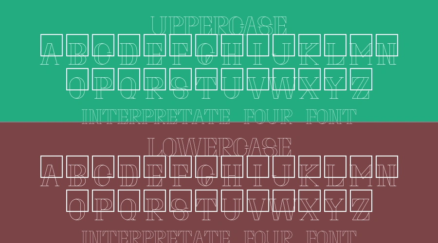 Interpretate Four Font Preview