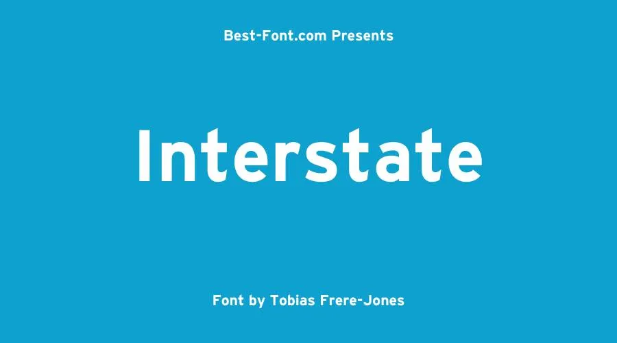 Interstate Font