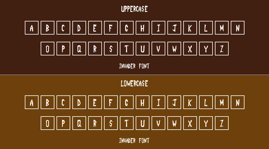 INVADER Font Preview