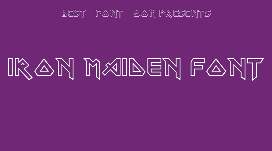 Iron Maiden Font