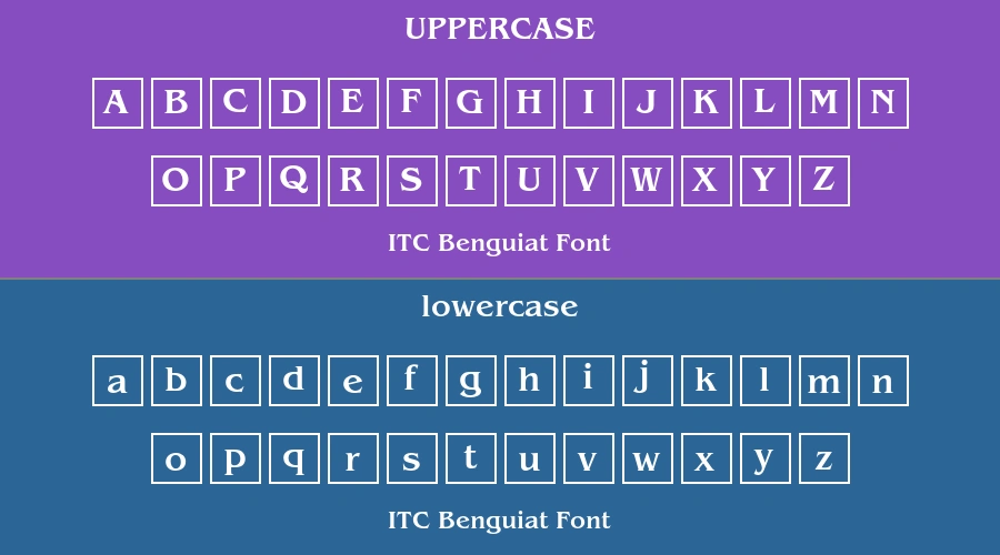 ITC Benguiat Font Preview