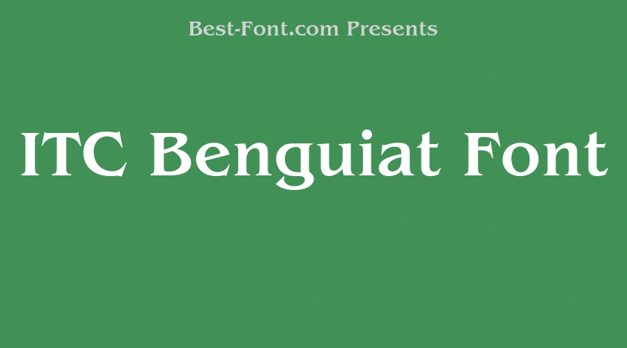 ITC Benguiat Font