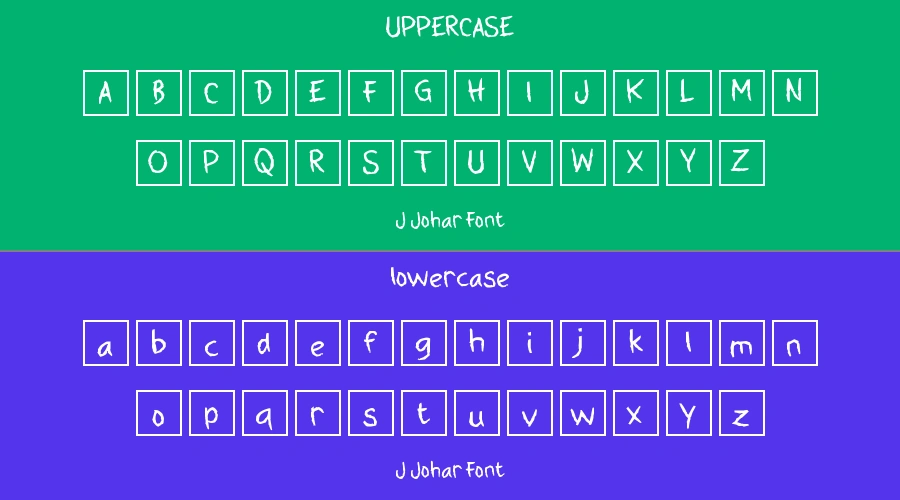J Johar Font Preview