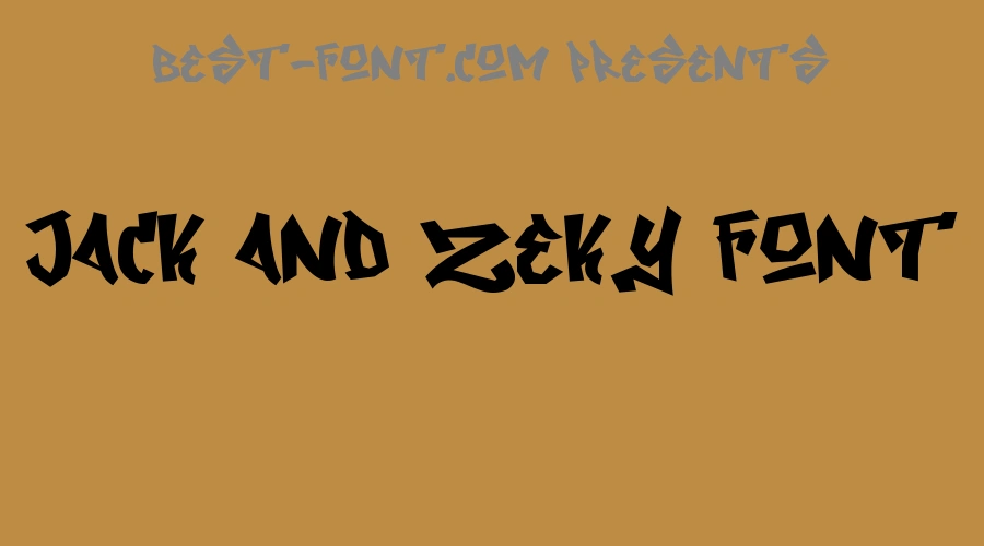 Jack And Zeky Font